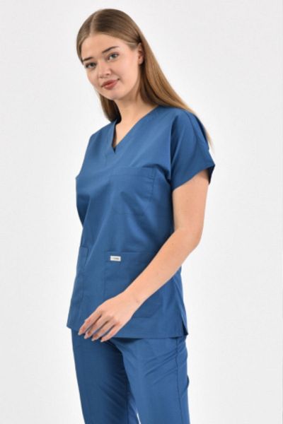 Owlet Medikal Indigo Blue Surgical Top