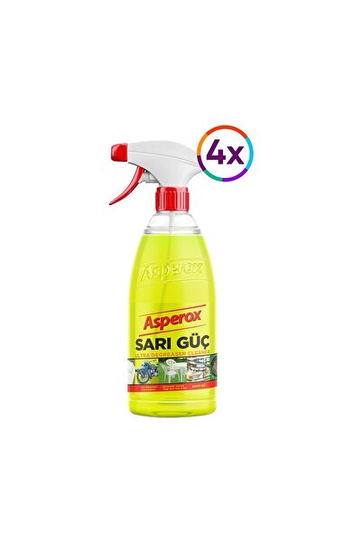 ASPEROX Sarı Güç Ultra Yağ Çözücü Sprey 4 X 1 Lt