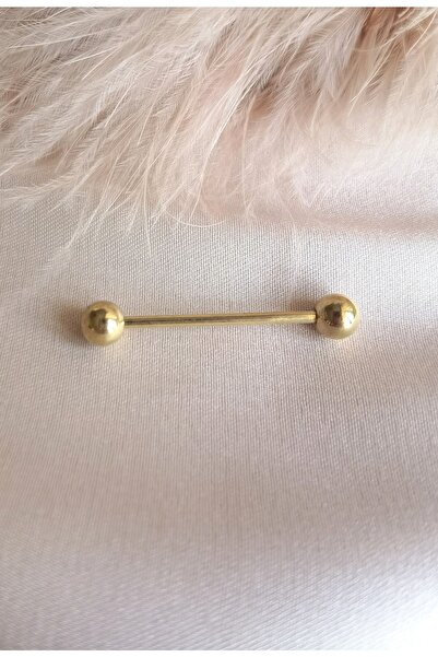 Bylin %100 316 L Cerrahi Çelik Dil Piercingi - 1 Adet