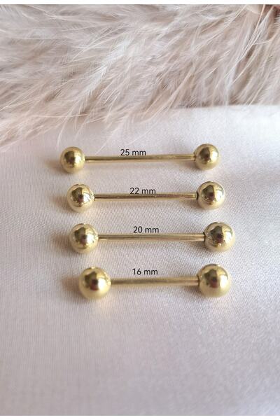 Bylin %100 316 L Cerrahi Çelik Dil Piercingi - 1 Adet