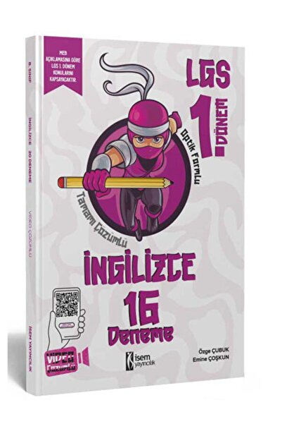 İsem Yayıncılık Isem 8. Sınıf Lgs Ingilizce 1. Dönem 16 Deneme Video Çözümlü