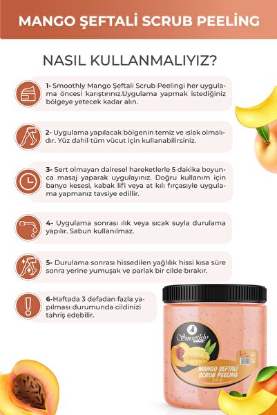 Smoothly Mango 800 G. Epilasyon Batık Karşıtı Crema Peeling