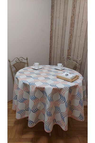 gonk Round,duck (LIQUID PUSHER, SPOT-PROOF) Fabric, Table Cloth