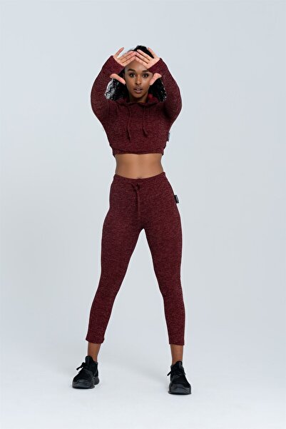 Gymwolves Women's Tracksuit Set of 3 | Red | Bra | Hoodie | Bottom |