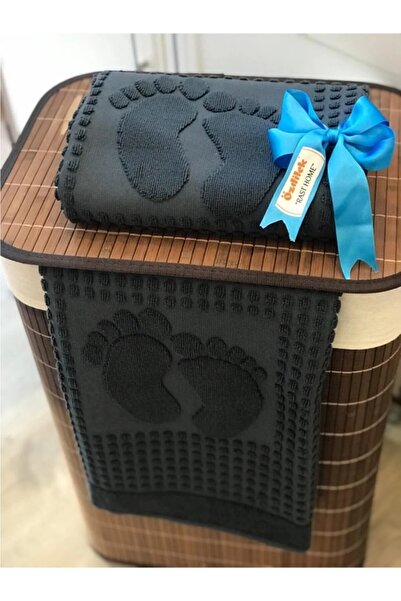 Özdilek Bath Foot Towel Set of 2 (anthracite)