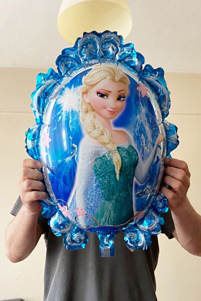 Disney Frozen Frozen Elsa Balon Parlak Balon Gümüş Rakam Balonlu Karlar Kraliçesi Konsepti