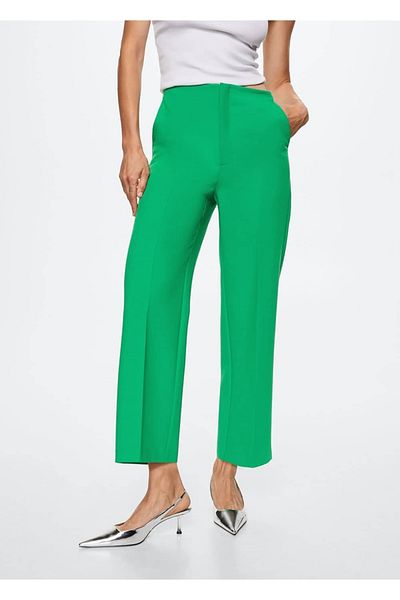 MANGO Woman Pantaloni culotte din material textil
