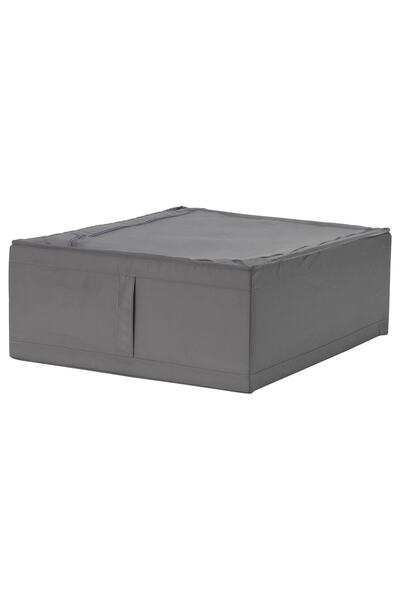IKEA Katlanabilir Saklama Kutusu Hurç Ölçü 44x55x19 Cm Gri-düzenleme Kutusu