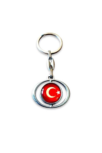 YÖRÜK TASARIM Crescent and Star (TURKISH FLAG) Keychain