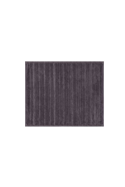Bluenity Anthracite Natural Cotton Bath Rug Set - 60X100 50X60 cm