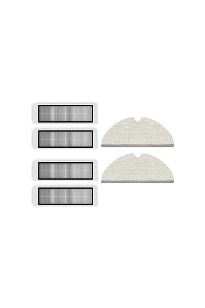 Roborock S5 Max-s6 Pure 6-piece Compatible Mop-hepa Filter Set