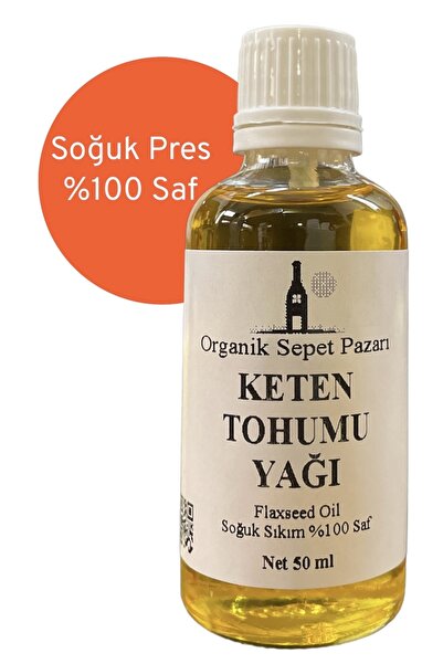Organik Sepet Pazarı Keten Tohumu Yağı (soğuk Pres) 50 Ml