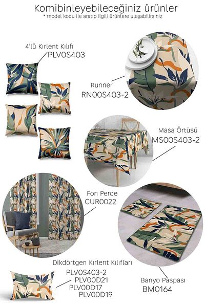 Pilloveland Runner blossom Patterned Suede Woven 140*40 cm