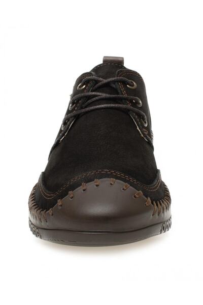 Mammamia D23ya-7015 Siyah Nubuk Deri Erkek Günlük Casual Ayakkabı