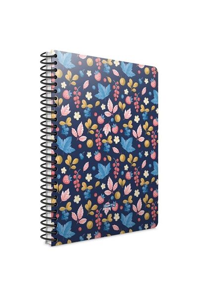 Gıpta 100 Things Spiral Hard Cover Notebook 17x24 100 Sheets Checkered Notebook (4 Pieces)