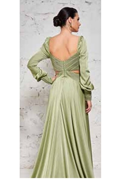 BY SİMAY Long Sleeve Evening Dress