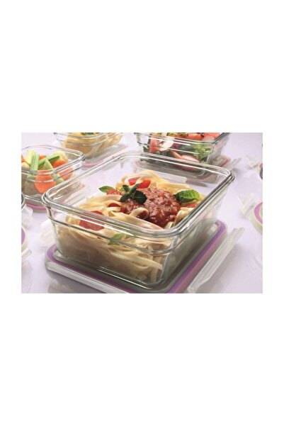 Prima Nova Glasslock D-mcrt170 Konik Dikdörtgen 1700 Ml Cam Saklama Kabı