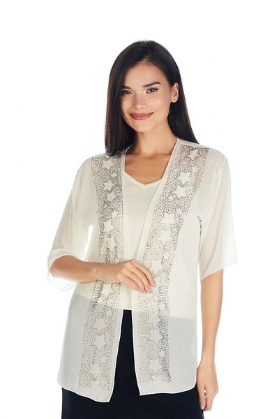 Solo Chiffon Hotfix Cardigan