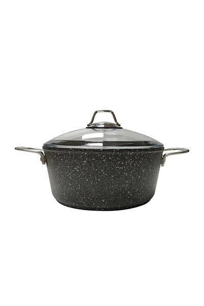 FALEZ Black Line Deep Pot - 24 Cm