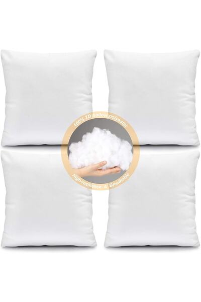 puffiber Set of 4 Square Throw Pillow 43x43 Cm Decorative Soft Microfiber Fil...