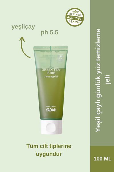 YADAH Yeşil Çaylı Ph Dengeli Günlük Yüz Temizleme Jeli
