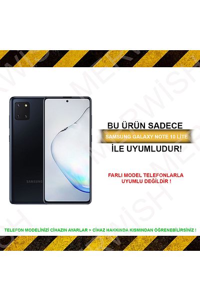 Merwish غطاء شفاف متوافق مع هاتف Samsung Note10 Lite بنمط قلوب ملونة