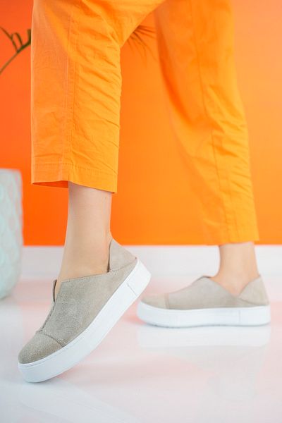 PASSAGE SHOES Γυναικεία αθλητικά παπούτσια casual από γνήσιο δέρμα 2061