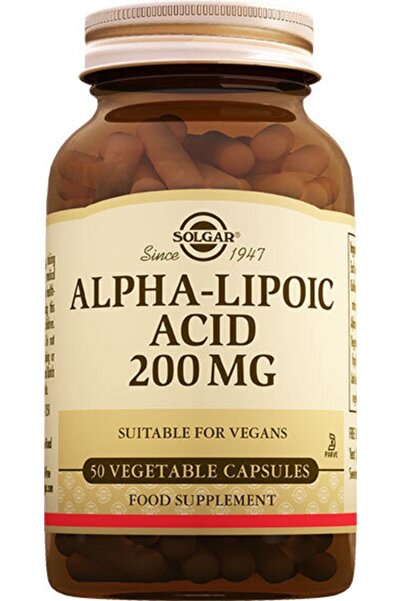 Solgar Alpha Lipoic Acid 200 Mg 50 Kapsul (alfa Lipoik Asid)