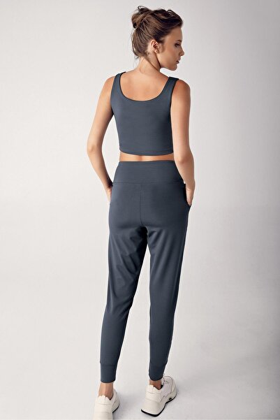 Artış Kadın Yüksek Bel Cepli Jogger Eşofman Altı E01