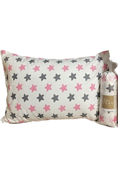 Violacasa Single Cotton Fitted Sheet Set 100x200 Pink Star
