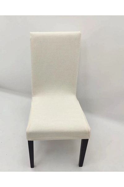 FurkanTicaret Κάλυμμα καρέκλας Lycra Washable Flexible Elastic Bamboo Κάλυμμα καρέκλας 6' Πακέτο