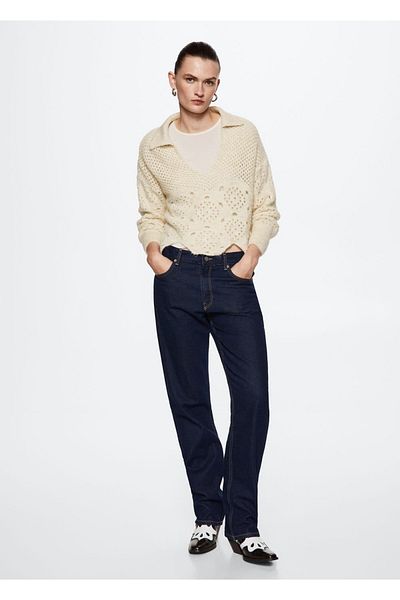 MANGO Woman Open Knitted Sweater