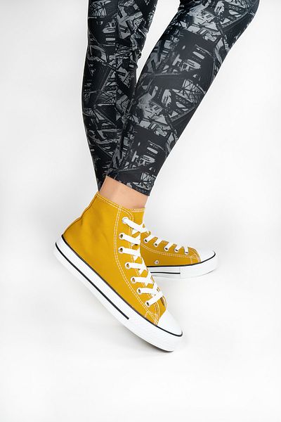 Yellow 2024 walking shoes