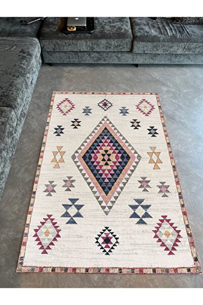 Rugs Modern Halı Mira 1176 Covor cu bază țesută Boho, colorat bej