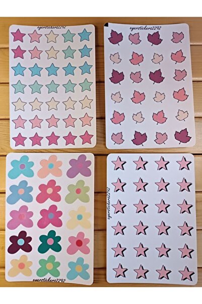 EyER Shoping مجموعة ملصقات ملصقات بأشكال مختلفة