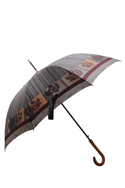 louisiana polo Snotline Lüx Baston Şemsiye Gri Siyah Çizgili