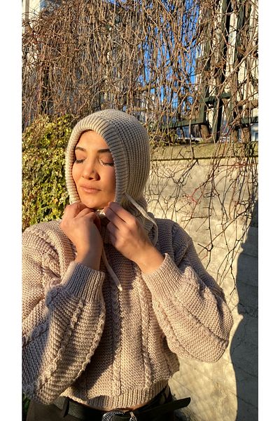 laviyonsa Knitwear Stringed Balaclava Unisex