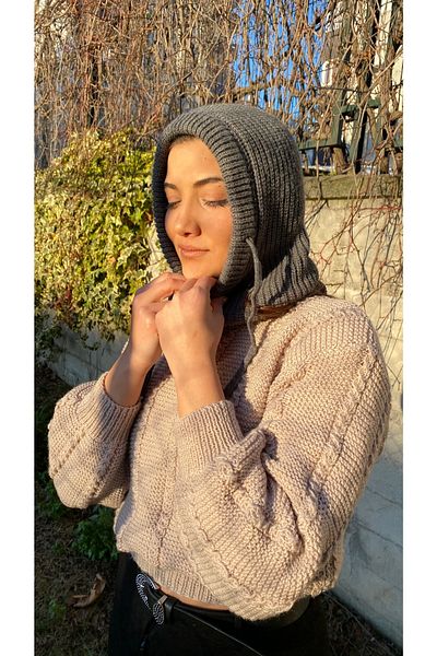 laviyonsa Knitwear Stringed Balaclava Unisex