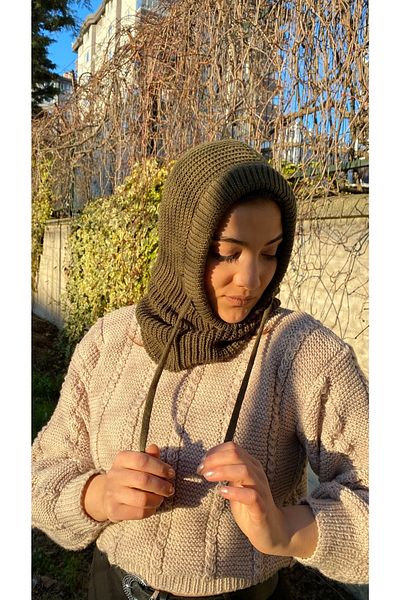 laviyonsa Unisex Knitwear String Balaclava