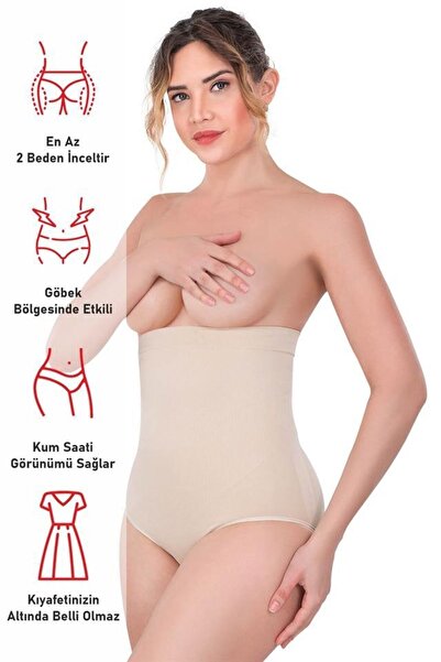 by İGP Ženski kožni Visok struk korzet sa donjim kopčama