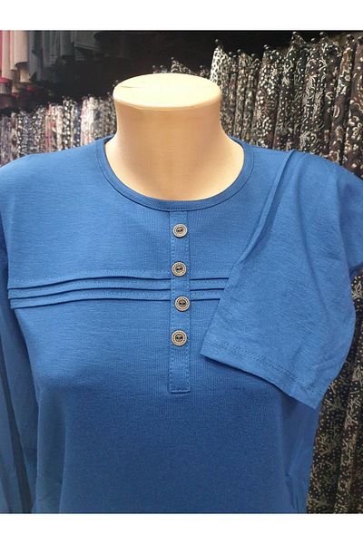 sercan konfeksiyon Women's Mother Combed Cotton Blouse