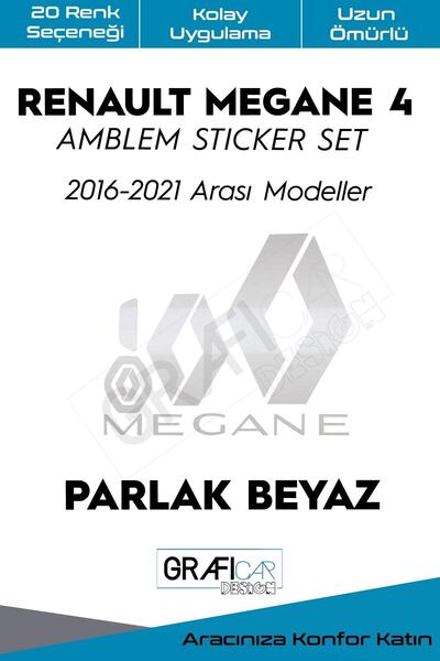 GRAFİCAR مجموعة ملصقات تغطي شعار رينو ميجان 4