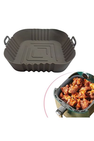 Buffer ® Colorful Heat Resistant Washable Silicone -airfryer Square Model Baking Mat 20 Cm
