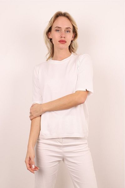 novon Premium Mercerized Knitwear Blouse/T-shirt with Drop Back Detail