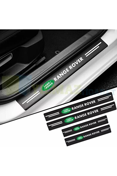yılmazetic Range Rover Logo Karbon Arma Karbon Kapı Eşiği Koruma Araba Etiket...