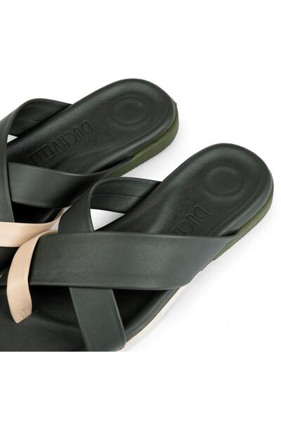 Ducavelli Estate ανδρικές παντόφλες από γνήσιο δέρμα, παντόφλες από γνήσιο δέρμα, παντόφλες ορθοπεδικής σόλας, παντόφλες σόλα από καουτσούκ