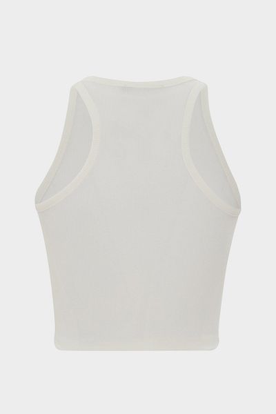 Açelya Okcu Halter Neck Fitted Crop Corded Blouse