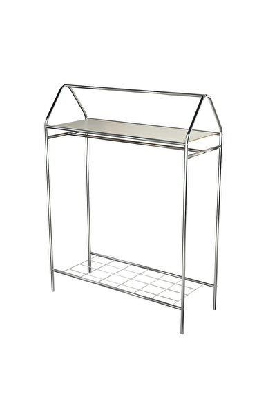 Metallica Concept Home Hanger Krom Konfeksiyon Askısı Butik Konsep Askı Sabit Raflı Askılık
