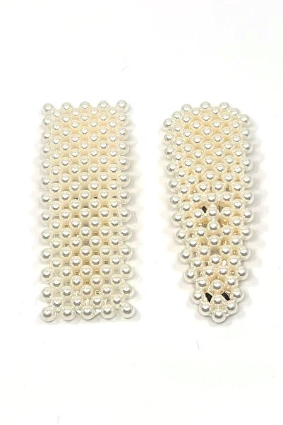 Tahtakaledeyim طقم مشبك شعر لؤلؤي، مشبك شعر مستطيل ومثلث