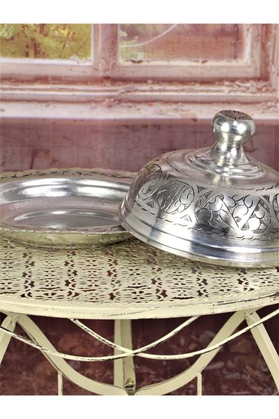 MORYA Copper Pan Handmade Embroidered with Lid